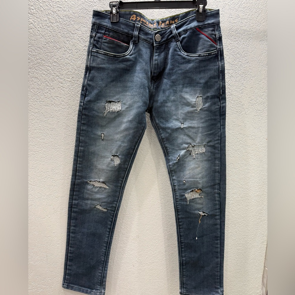 AJ - Armani Distressed Blue Jeans 32 RL
